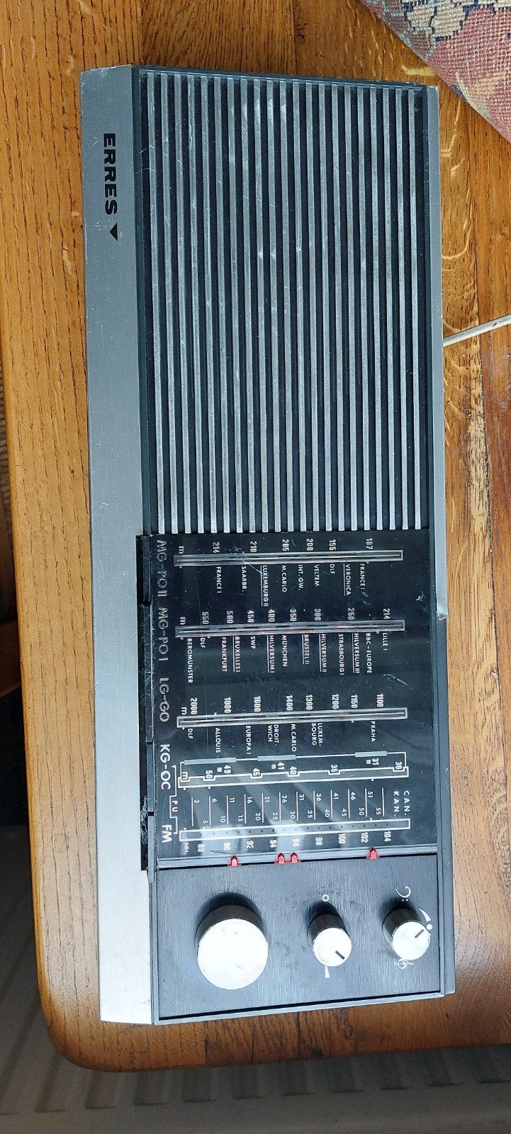 Antieke Erres Radio - Werkend., Audio, Tv en Foto, Radio's, Ophalen, Gebruikt, Radio