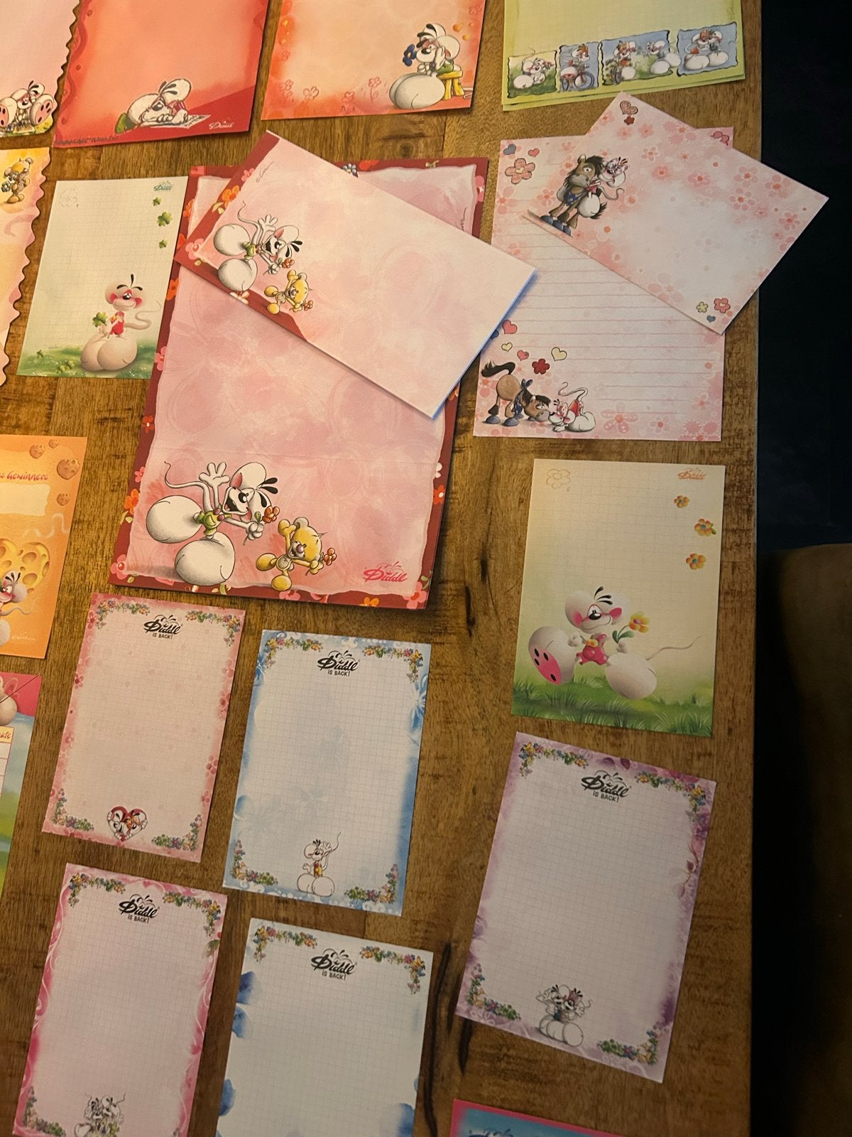 Grote Diddl verzameling: meer als 300 losse items., Ophalen of Verzenden, Diddl, Gebruikt, Papier, Kaart of Schrift