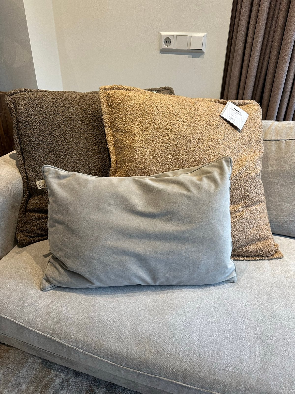 3 Luxe Kussens: Dutch Decor & Tuva 60x60cm, Meerkleurig, Inclusief binnenkussen, Vierkant, Nieuw
