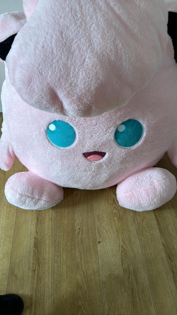 Grote Roze Jigglypuff Knuffel - Pokémon, Kinderen en Baby's, Speelgoed | Knuffels en Pluche, Ophalen, Overige typen, Zo goed als nieuw
