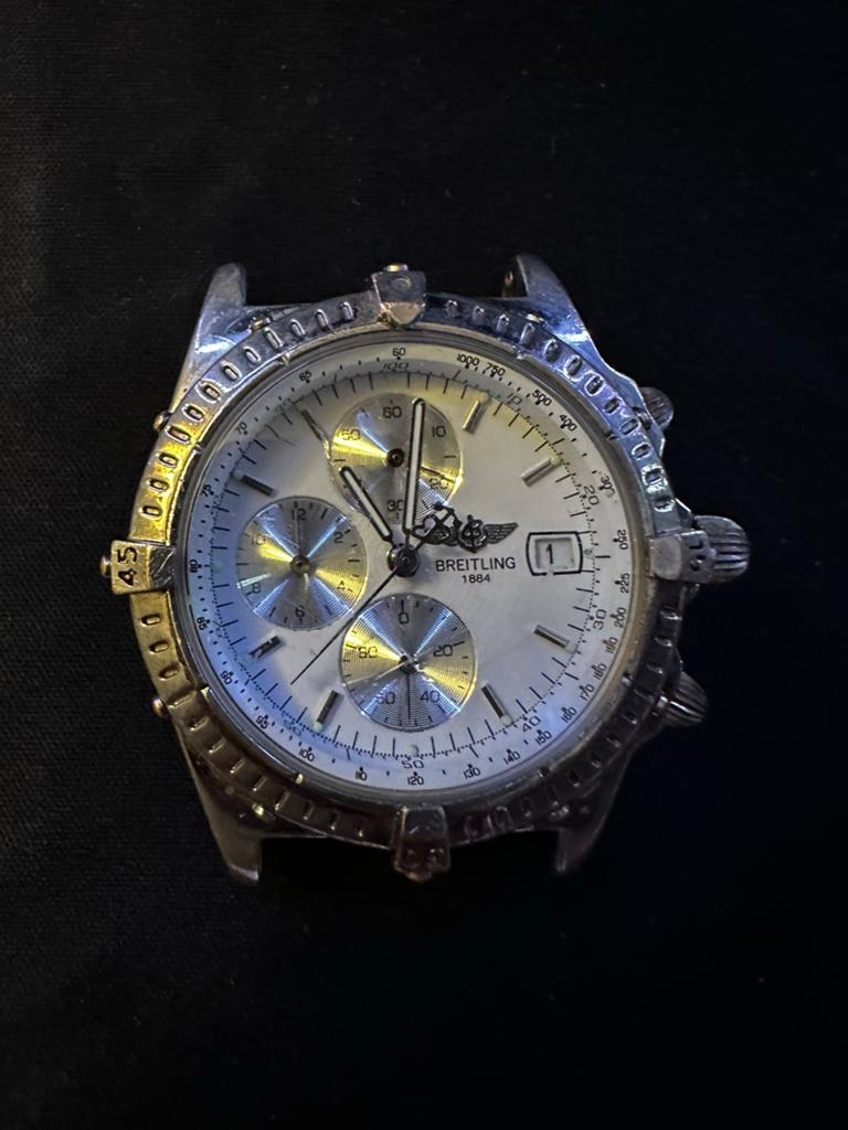 Breitling Chronograaf Polshorloge - Zilverkleurig, Gebruikt, Staal, Breitling, Polshorloge