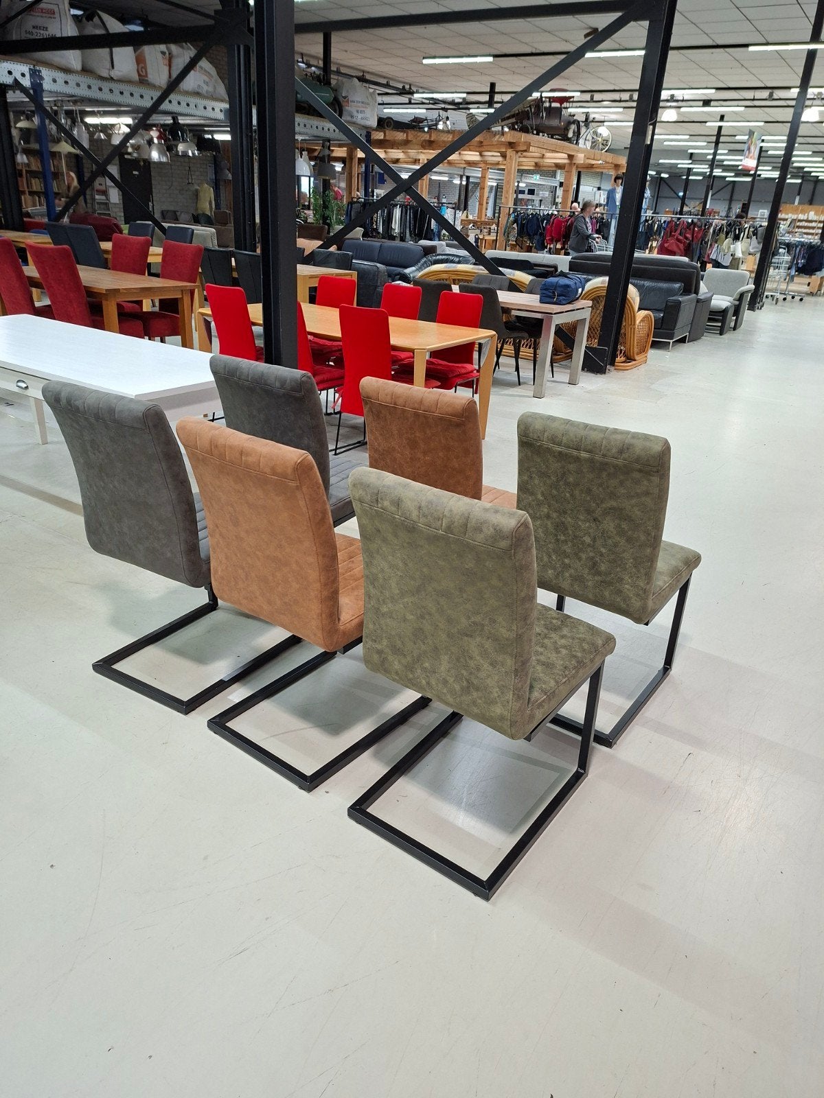 Set van 6 prachtige eetkamerfauteuils - Diverse kleuren, Gebruikt, Overige kleuren, Onbekend, Ophalen of Verzenden