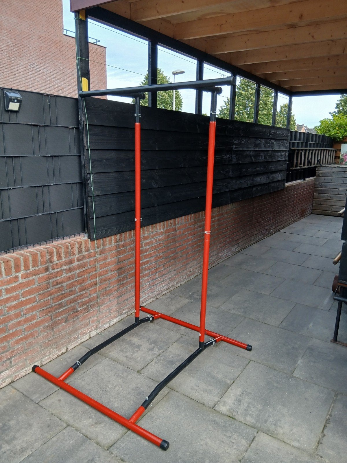 Optrekstang / Pull Up Star - 1.90m hoog, Sport en Fitness, Fitnessmaterialen, Ophalen, Zo goed als nieuw, Buik, Oprekstang