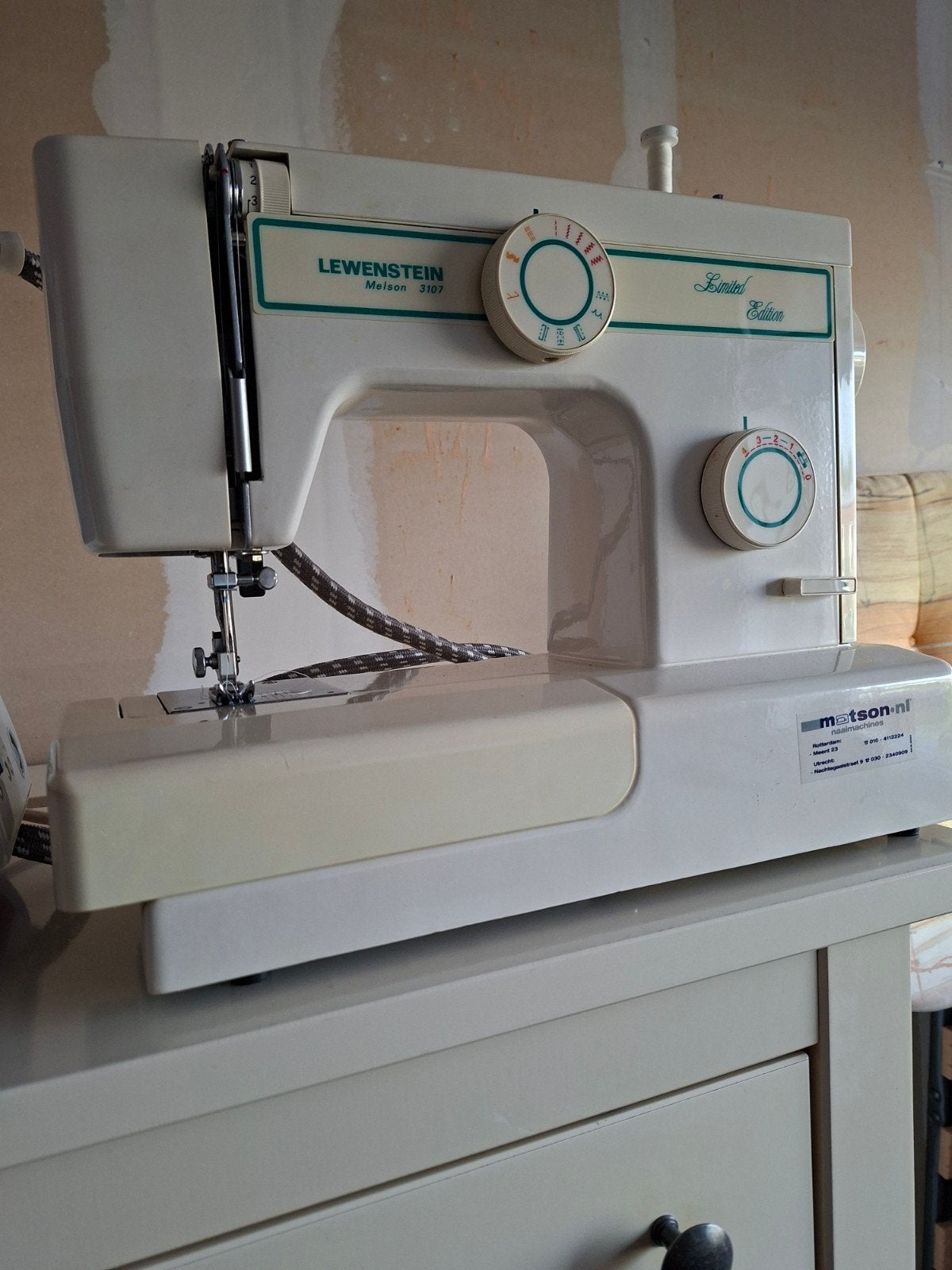 Lewenstein Melson 3107 Naaimachine - Limited Edition, Ophalen, Gebruikt, Naaimachine, Lewenstein