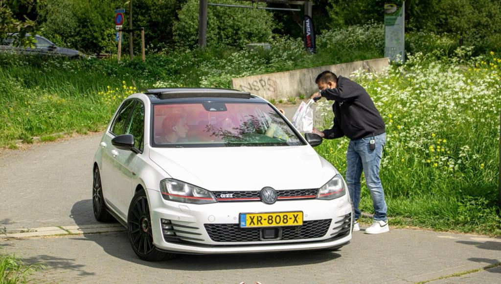 Volkwagen 7gti performance 300+pk, Zwart, 300 pk, Hatchback, Leder en Alcantara