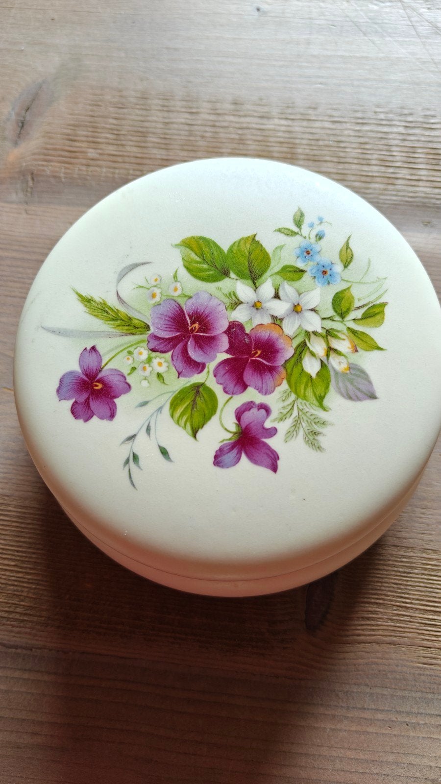 Vintage De Driestand Gouda Holland bloemendoosje, Antiek en Kunst, Ophalen of Verzenden