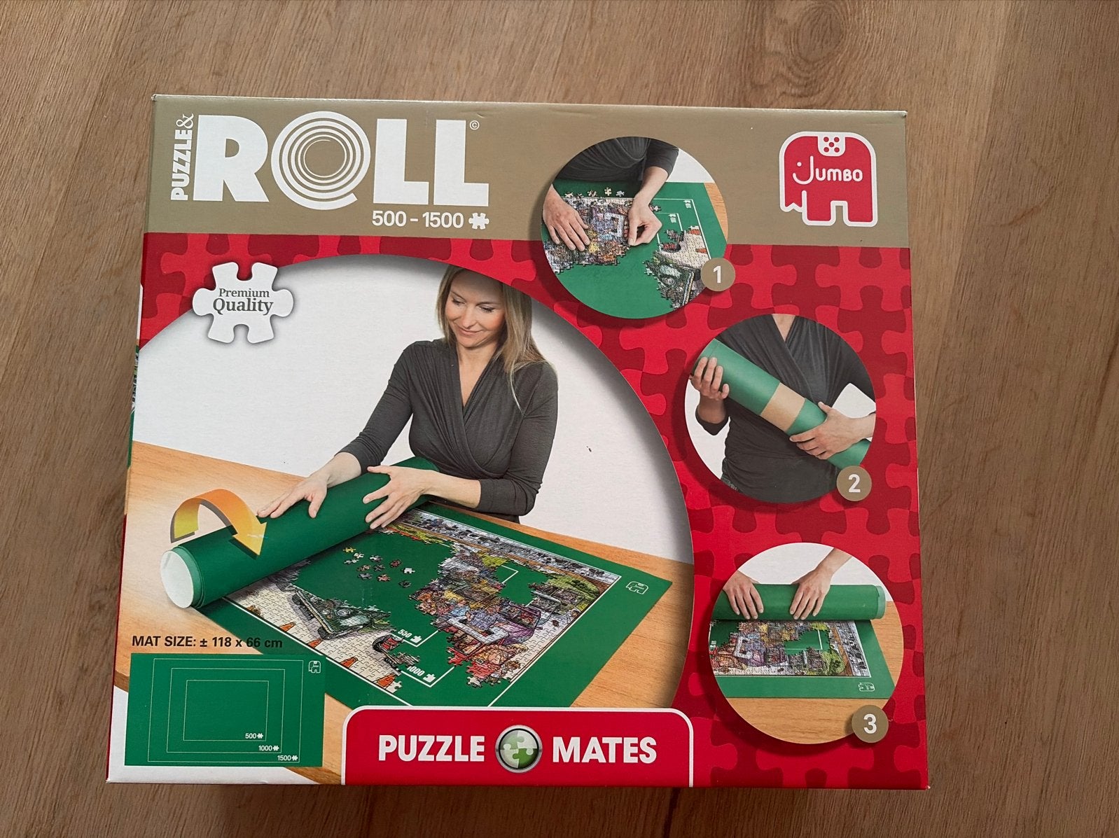 Jumbo Puzzle & Roll Mat voor 500-1500 stukjes, Ophalen, 500 t/m 1500 stukjes, Zo goed als nieuw, Overige typen