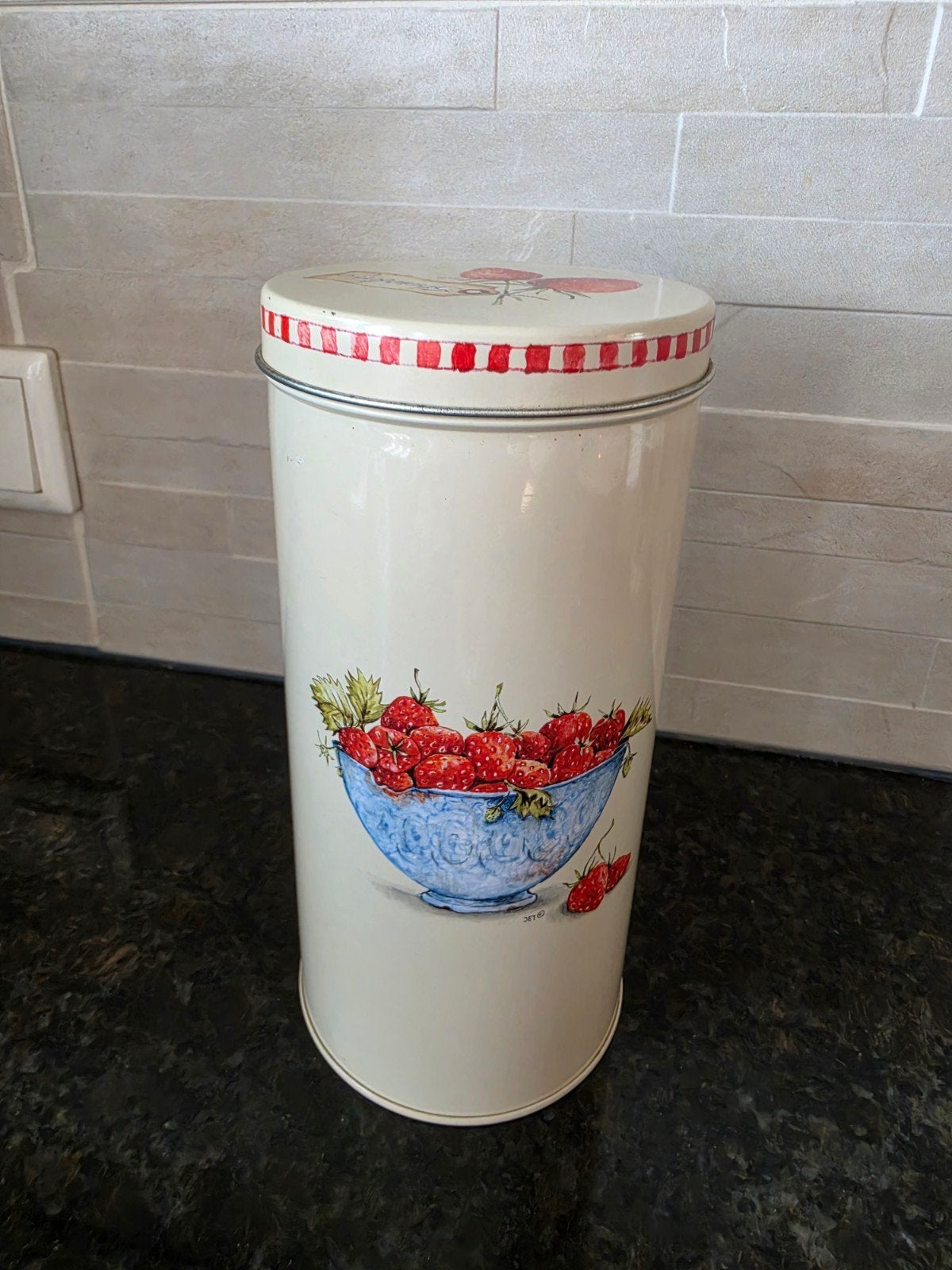 Vintage Jet Ter Steege Aardbeien Voorraadbus, Ophalen of Verzenden