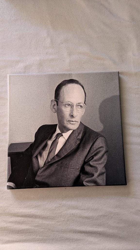 Philip A. Fischer - portret op canvasdoek 30cm x 30cm, Ophalen of Verzenden