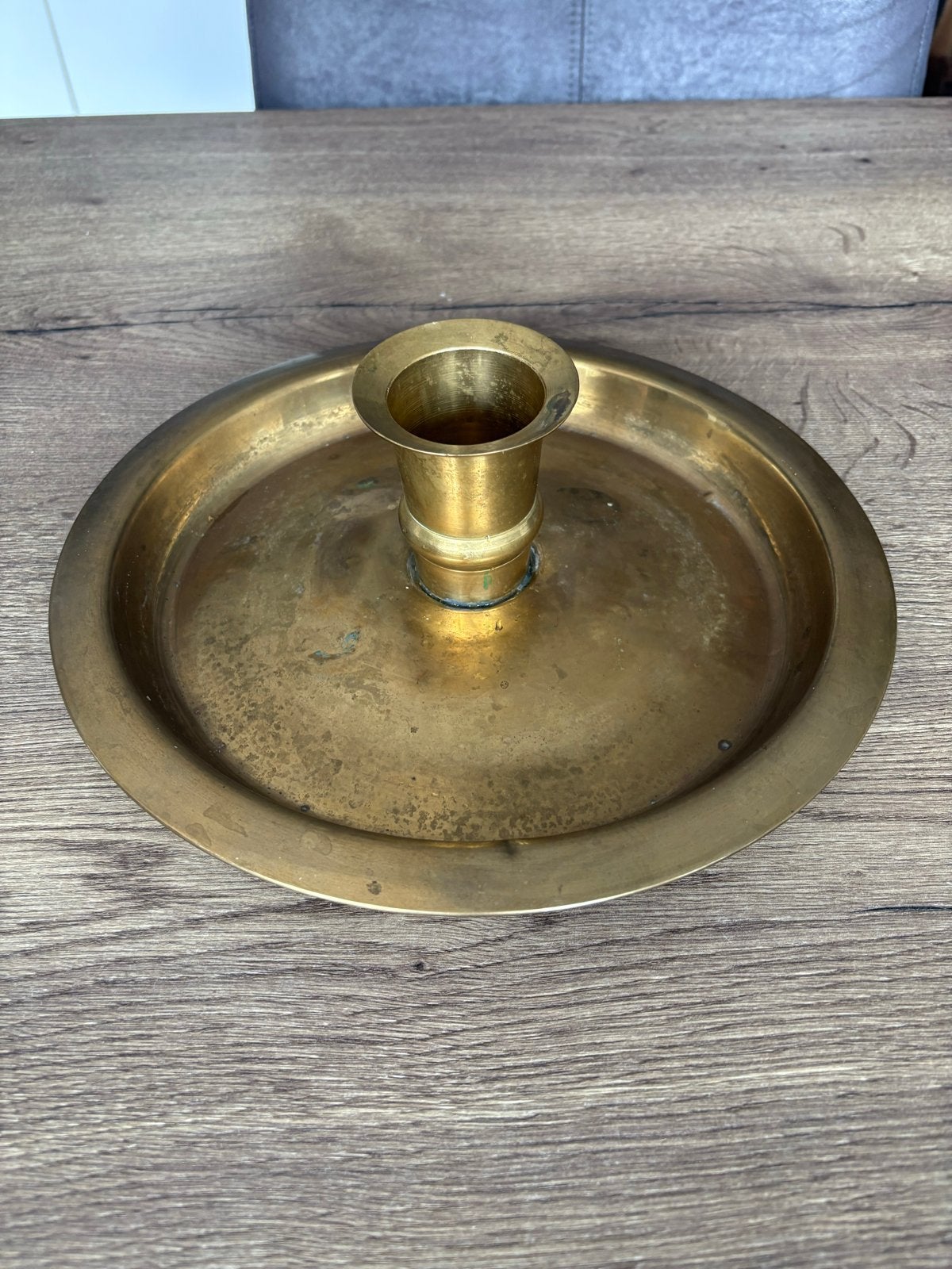 Vintage messing blaker / kamerkandelaar (genummerd EL 4995), Ophalen, Koper of Brons