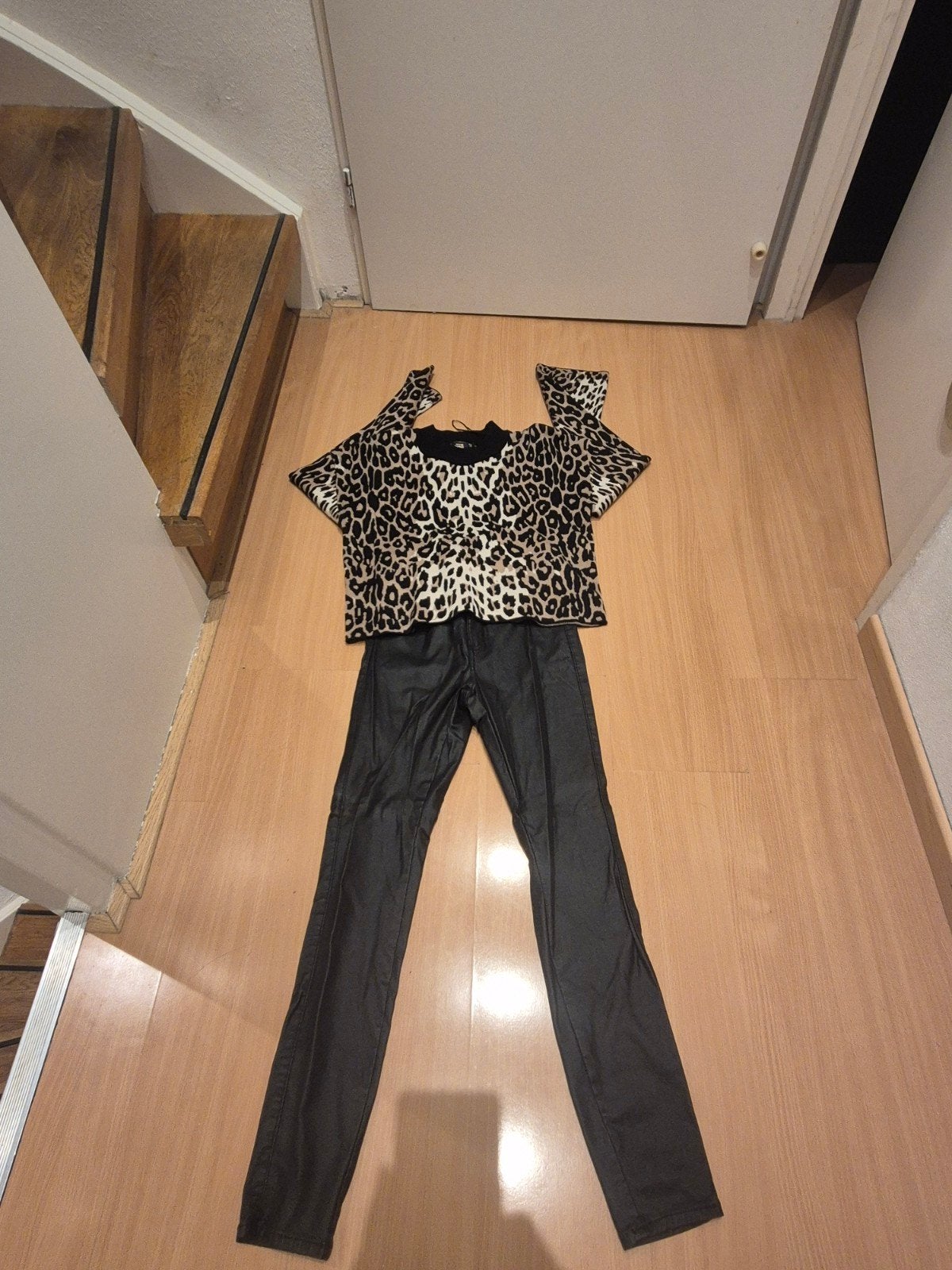 Seven Sisters trui met luipaardprint en Only broek, Meerkleurig, Ophalen of Verzenden, Zo goed als nieuw, Maat 36 (S)