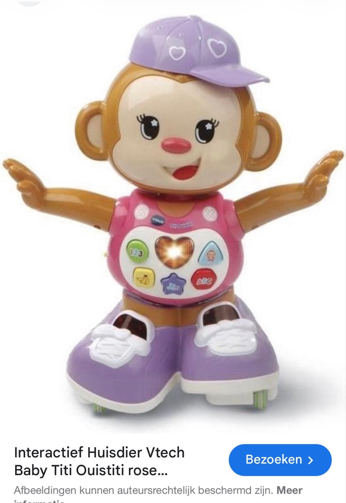 VTech Baby Titi Ouistiti Interactieve Aap, Ophalen of Verzenden, Zo goed als nieuw, Overige typen, Met licht