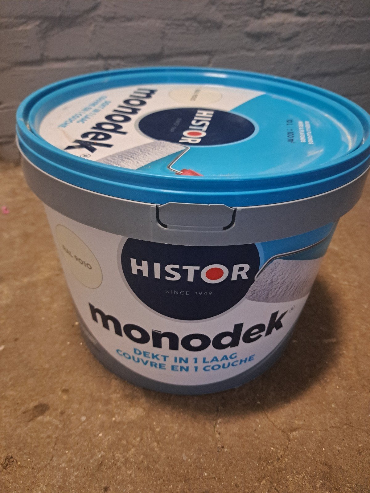 Histor Monodek RAL 9010 Muurverf 10L, Ophalen of Verzenden, Nieuw, Overige typen