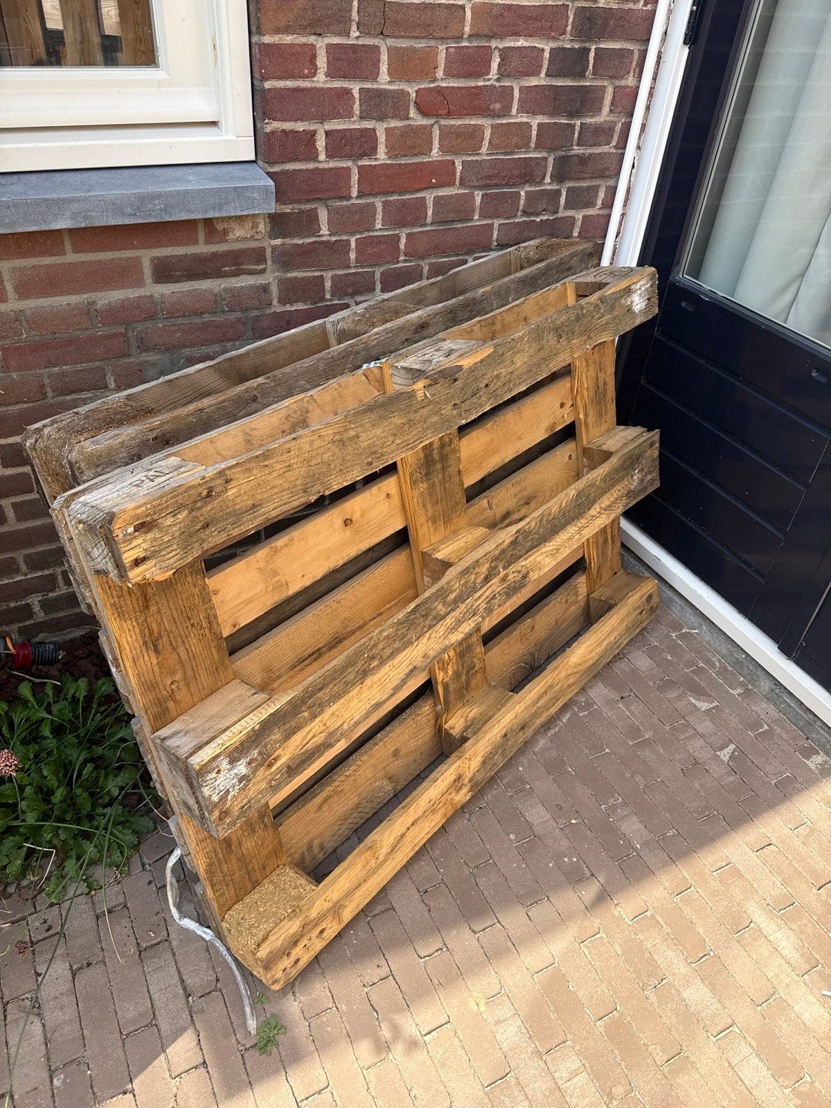 2x Gebruikte EPAL Pallet, Doe-het-zelf en Verbouw, Hout en Planken, Ophalen, Gebruikt