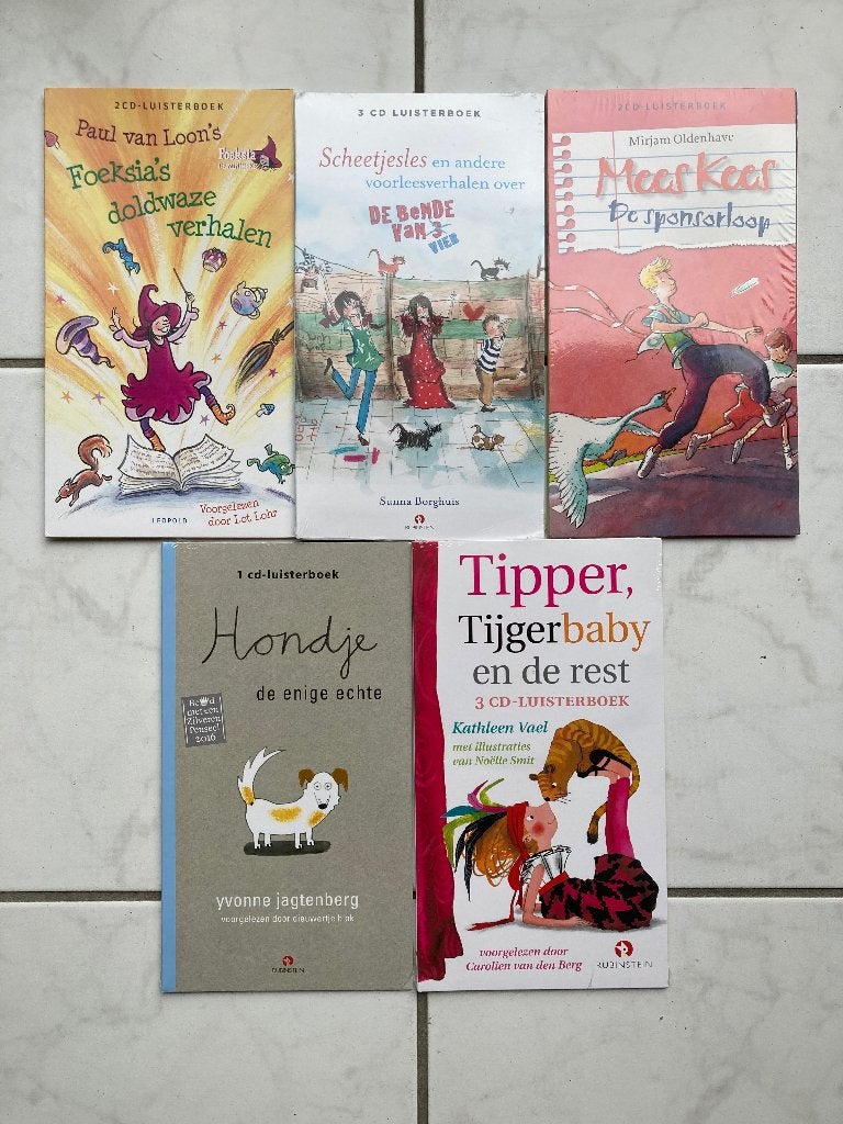 Luisterboek kids 5 x Mees Kees, Fuchsia e.a., Boeken, Luisterboeken, Kind, Cd, Paul van Loon, Ophalen of Verzenden