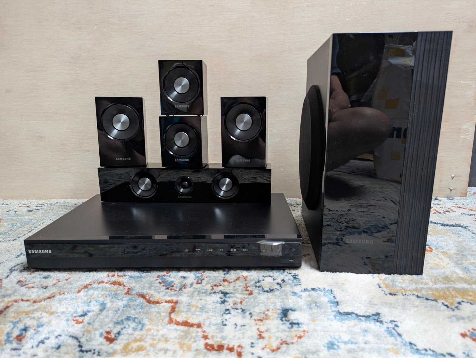 Samsung HT-C450 5.1Ch 500W Home Cinema Set, Gebruikt, 70 watt of meer, 5.1-systeem, Dvd-speler