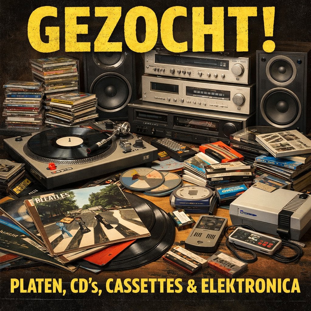 Gezocht: Vinyl, CD's, Casettes en andere Elektronica!, Ophalen of Verzenden, Zo goed als nieuw, Overige formaten