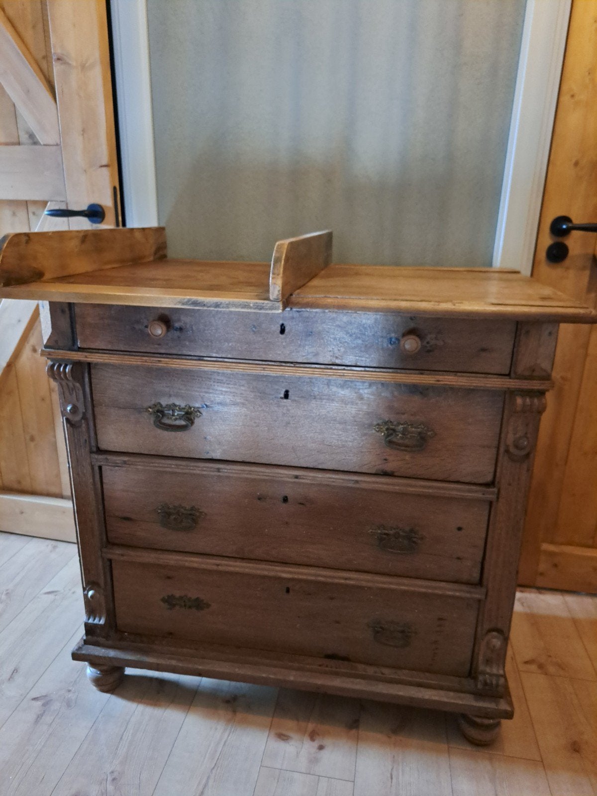 houten commode / ladenkast  met lades, Huis en Inrichting, Kasten | Ladekasten, Ophalen