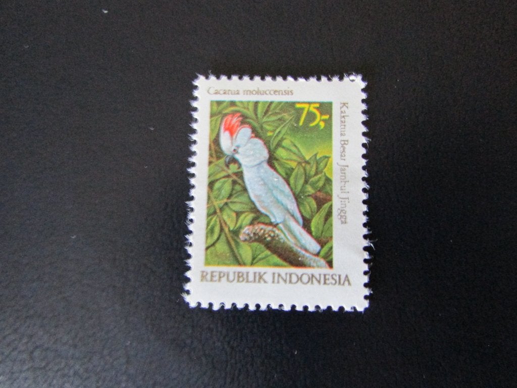 Postzegel Vogel: Molukken-Kaketoe uit Indonesië, Ophalen of Verzenden, Postfris, Dier of Natuur