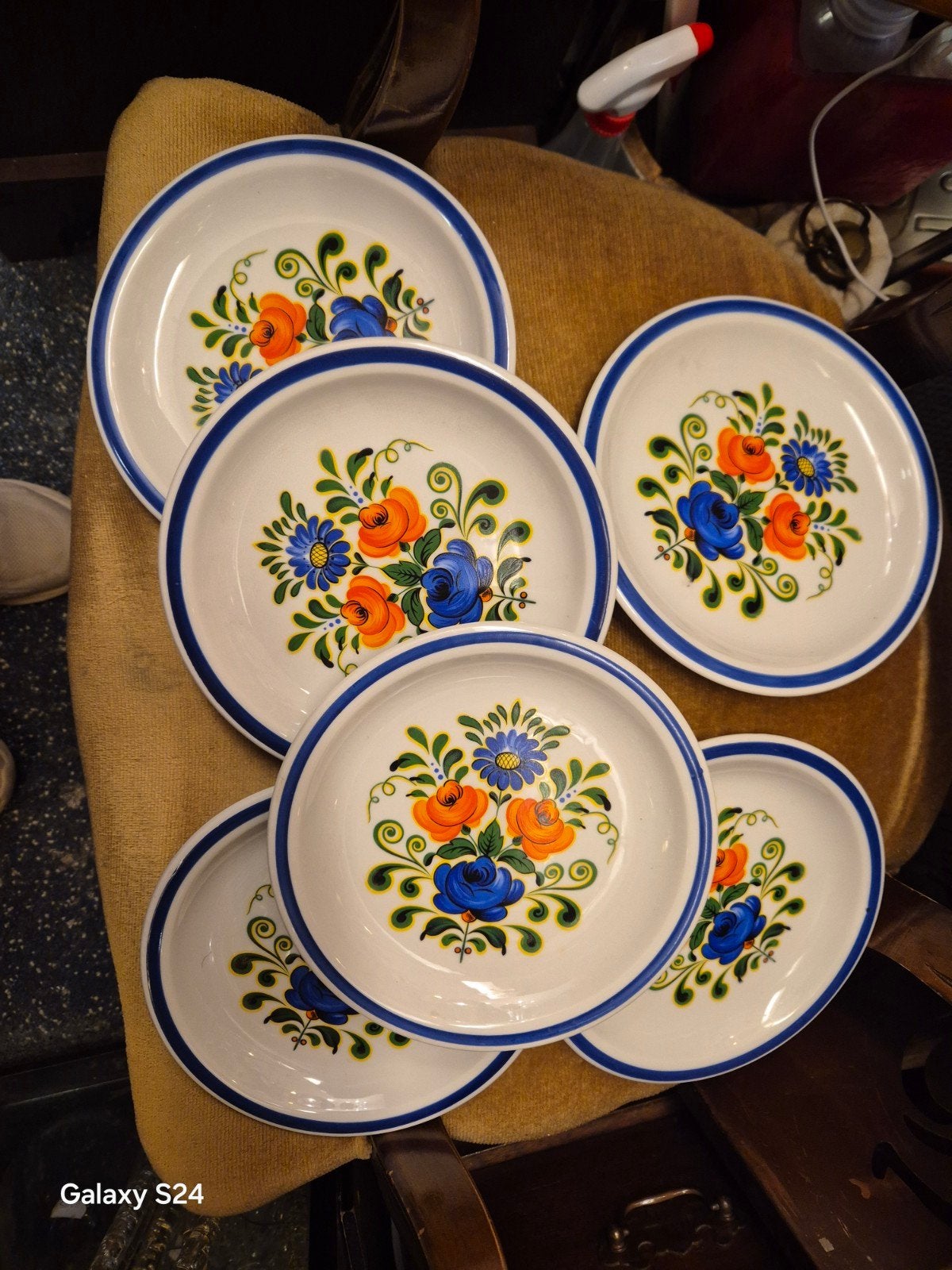 Set van 6 Winterling Bavaria Scharzebach borden, Antiek en Kunst, Antiek | Servies los, Ophalen of Verzenden
