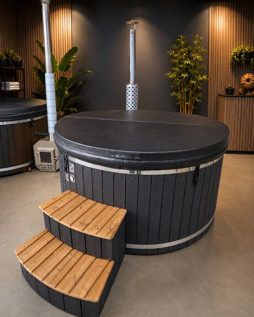 Hottub met geïntegreerde kachel/NIEUW, Ophalen, Nieuw, Trap