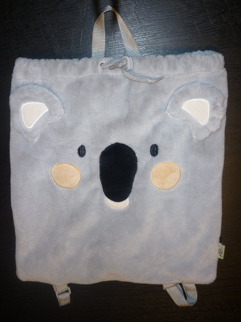 Gymtas grijs / kinder rugtasje fluffy / kids tas Koala, Ophalen of Verzenden, Zo goed als nieuw, Unisex kinderen