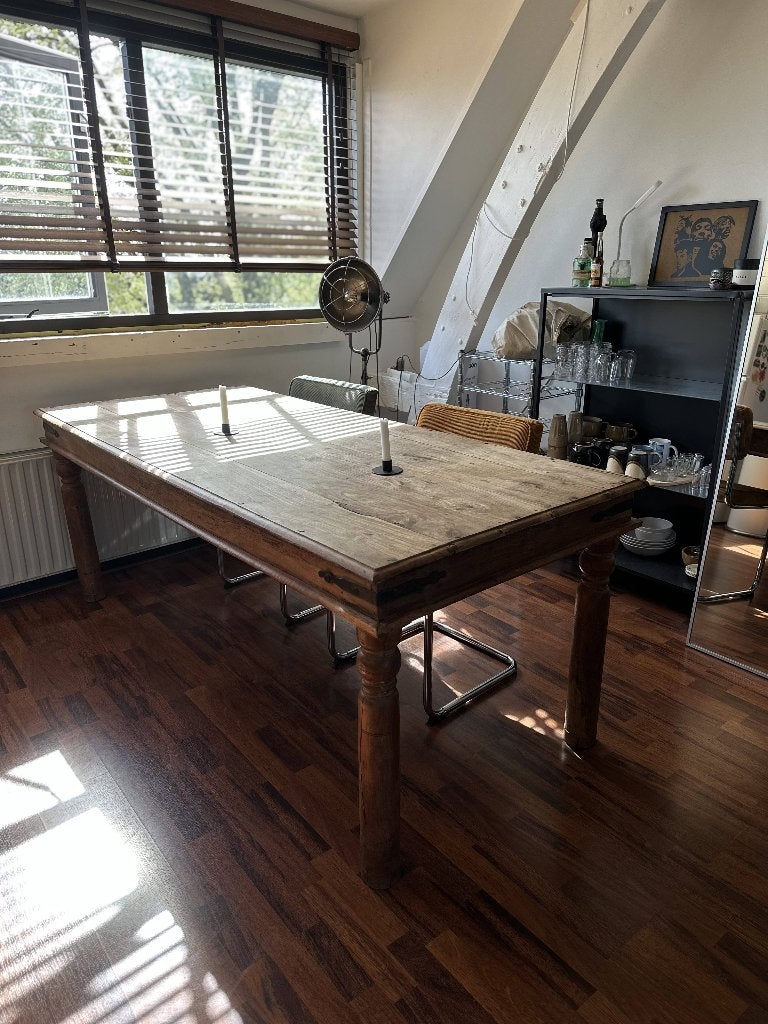 indonesische eettafel, Ophalen, Gebruikt, 200 cm of meer, 50 tot 100 cm
