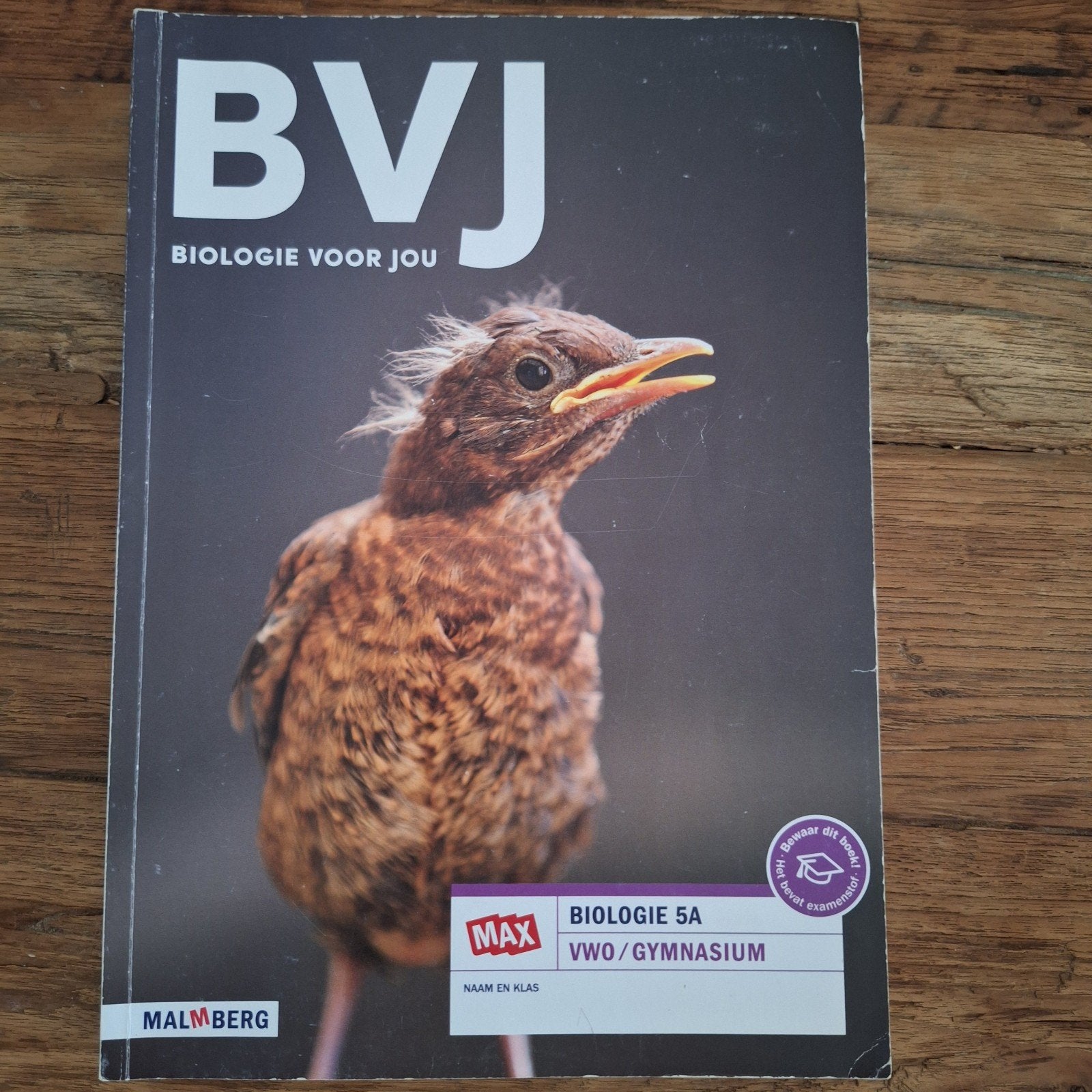 BVJ Biologie 5A VWO/Gymnasium - Malmberg, Gelezen, VWO, Biologie, Ophalen of Verzenden