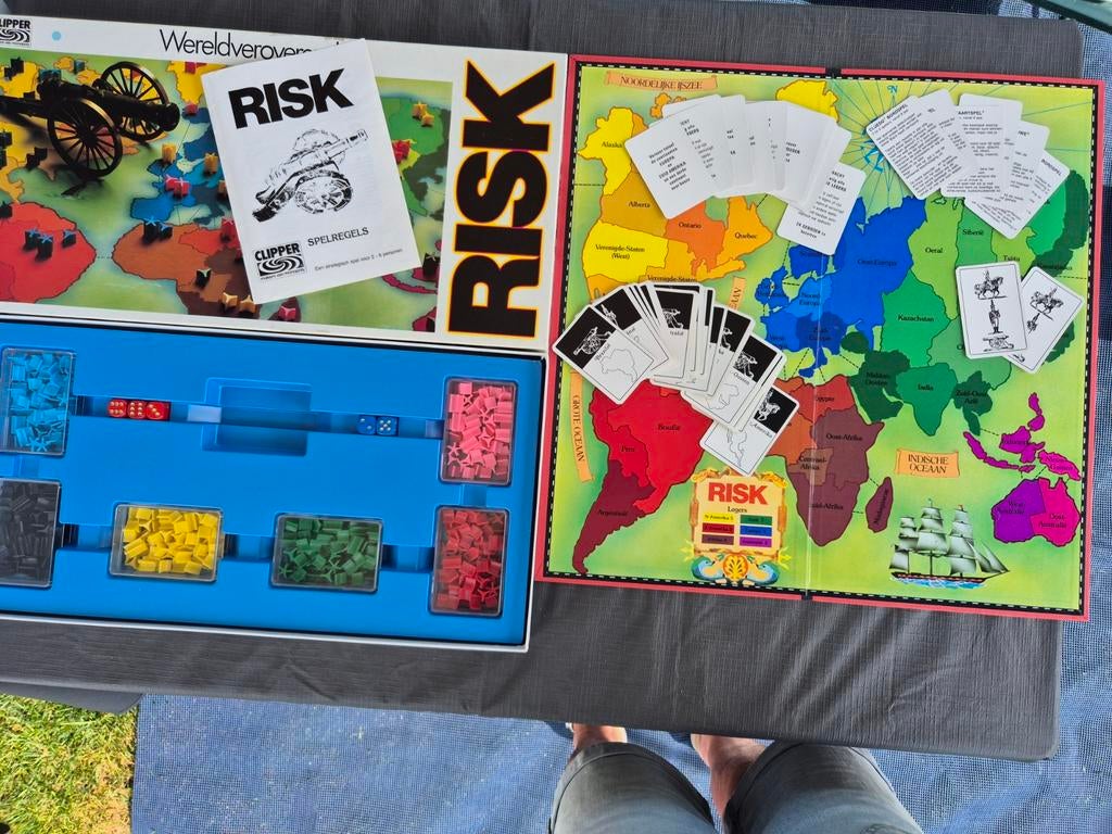 Spel Risk van Clipper, oude uitgave, witte doos, Vijf spelers of meer, Ophalen of Verzenden, Zo goed als nieuw, Clipper