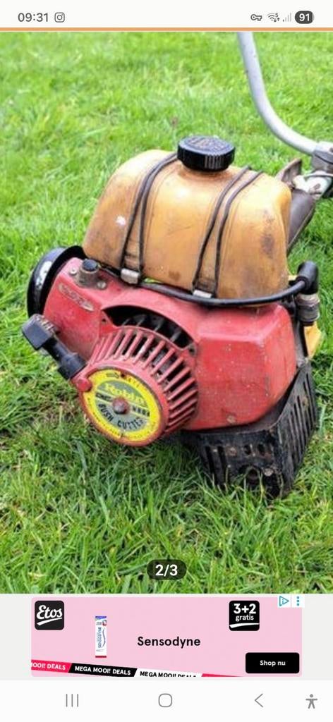 Gezocht kap met aantrek mechanisme Robin NB04, Ophalen of Verzenden, 50 cm of meer