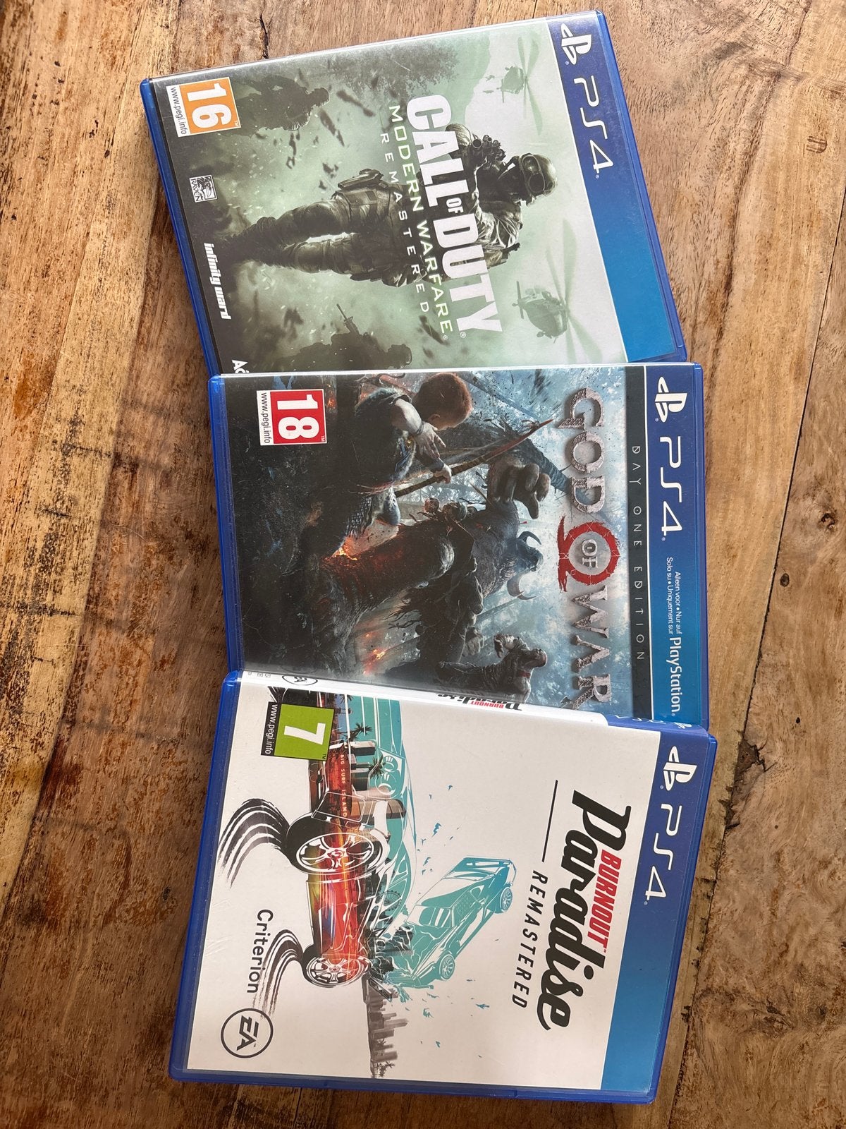 PS4 Spellen: Call of Duty, God of War, Burnout Paradise, Avontuur en Actie, Online, Gebruikt, Vanaf 18 jaar