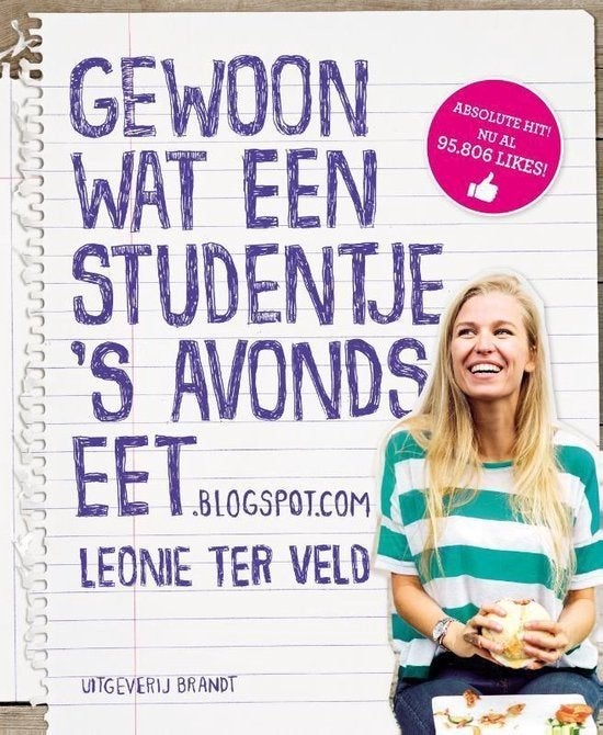Gewoon wat een studentje ’s avonds eet - Leonie ter Veld, Verzenden, Zo goed als nieuw