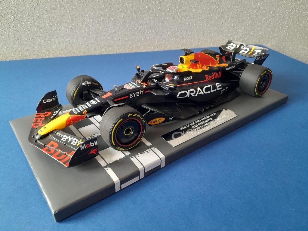 Verstappen Shop Red Bull RB19 #1, World Champion 2023, Ophalen of Verzenden, Nieuw, Auto, MiniChamps