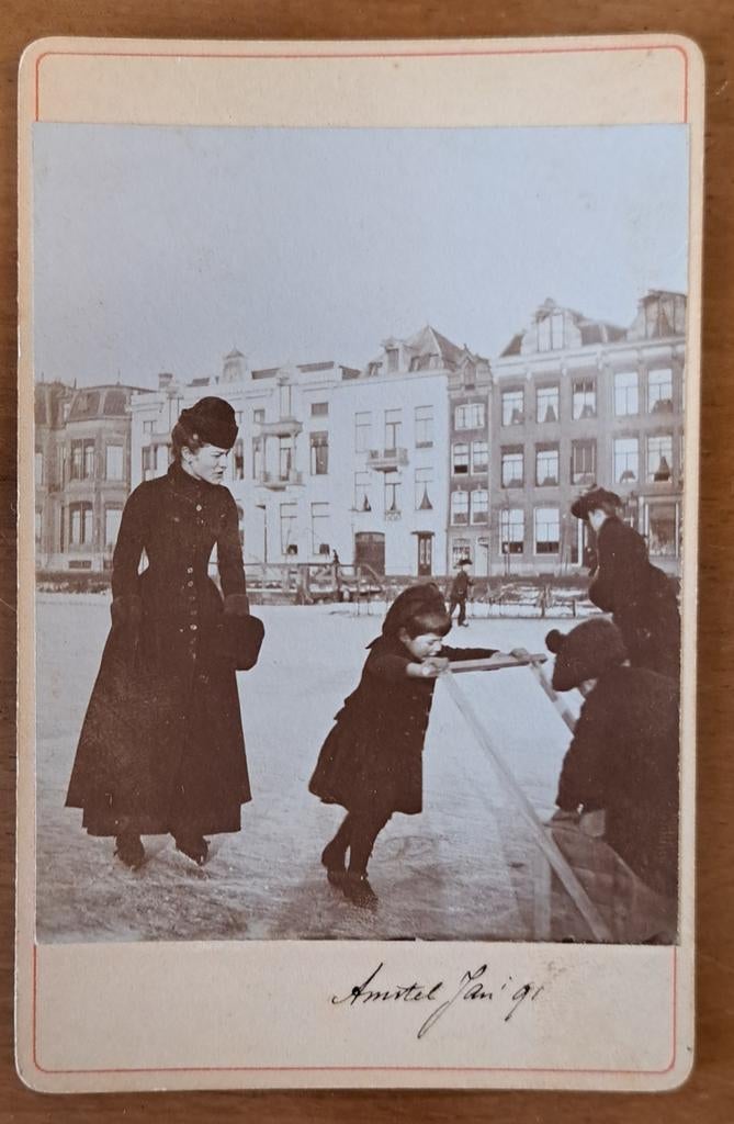 8 originele foto's J.E. Rombouts Amsterdam ca. 1891, Antiek en Kunst, Ophalen of Verzenden
