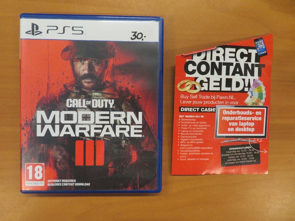 Playstation 5 (PS5) Call of Duty: Modern Warfare III (3), Ophalen, Gebruikt, Vanaf 18 jaar, Shooter