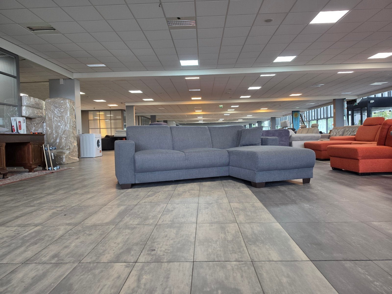 ✅️️️️️ GEREINIGD antracietgrijze hoekbank 240x165 | BEZORGEN, Info@onbekend.nl, Hoekbank, Driepersoons, 75 tot 100 cm