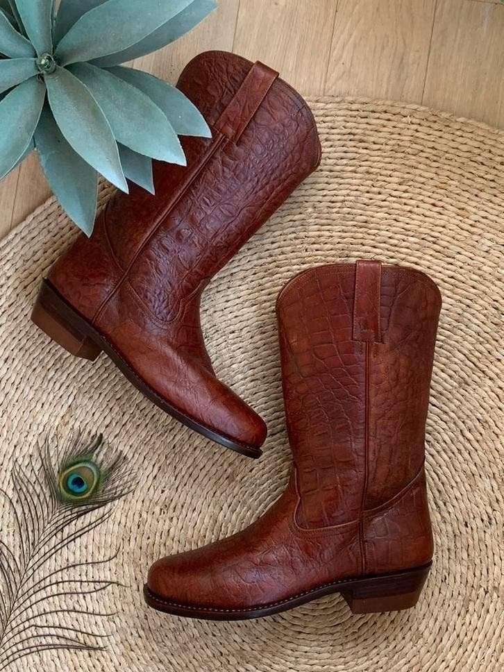 Pistolero retro boots blokhak 41 western boots bohemian, Hoge laarzen, -, Nieuw, Ophalen of Verzenden