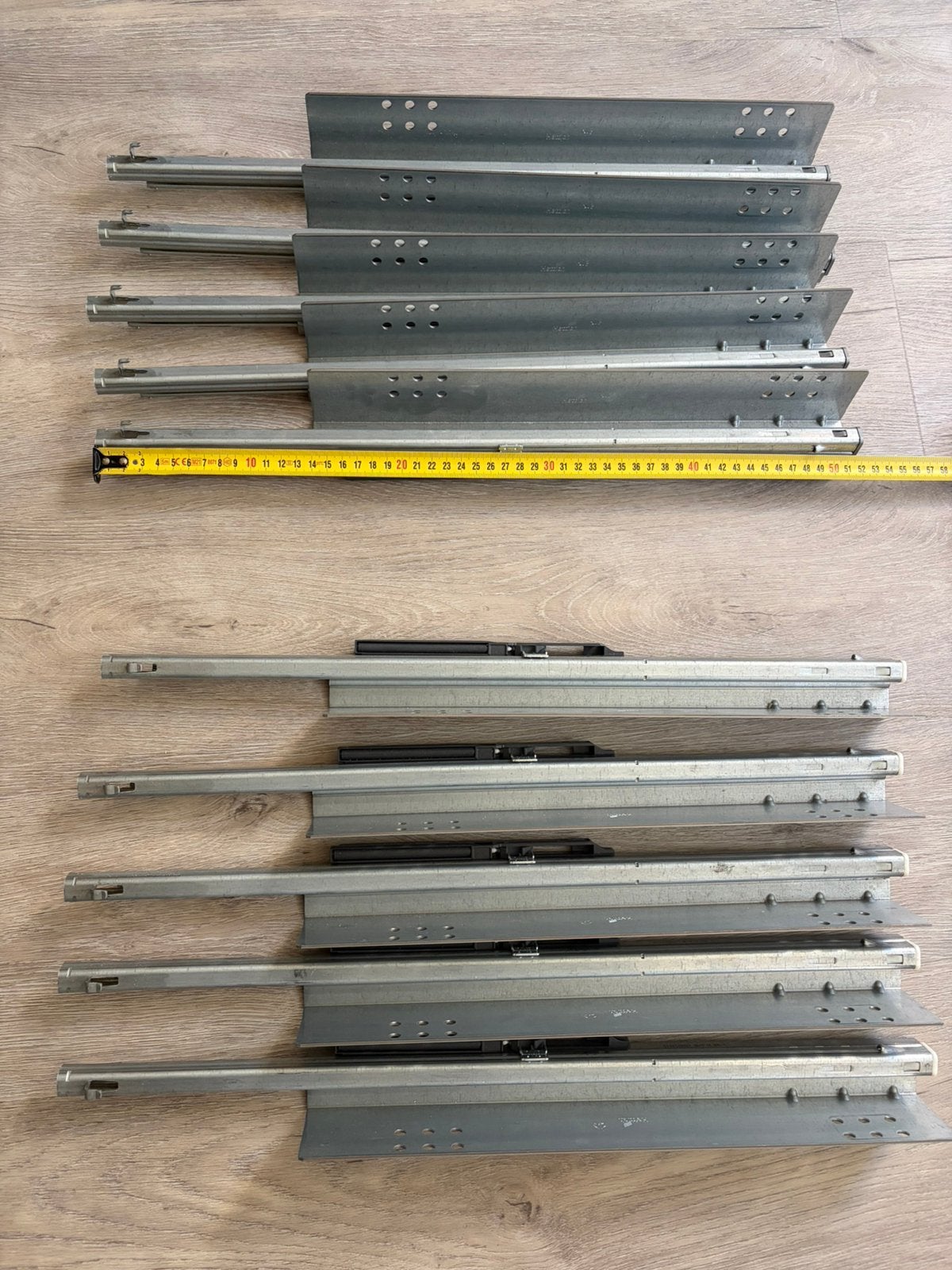 Hettich ladegeleiders 52cm, Ophalen of Verzenden, Nieuw, 250 mm of meer, Overige typen