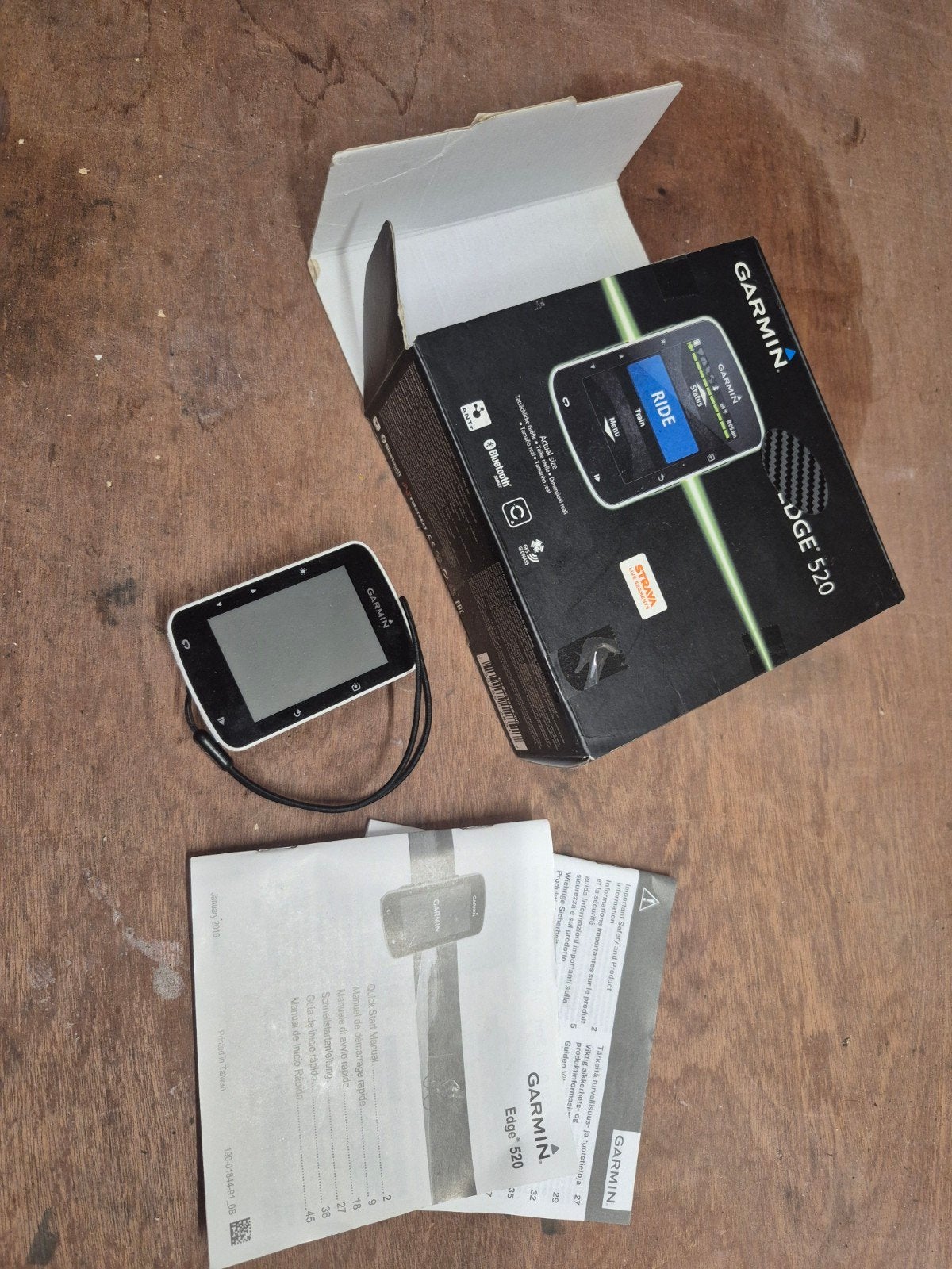 Garmin Edge 520 fietscomputer met GPS, Ophalen of Verzenden, GPS, Gebruikt