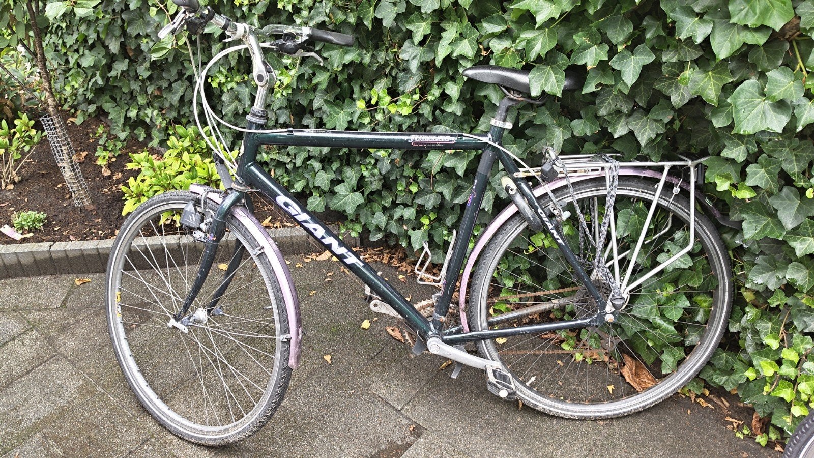 Giant fiets - Gebruikt, opknapper !, Fietsen en Brommers, Fietsen | Heren | Herenfietsen, Ophalen, Gebruikt, Velgrem, Versnellingen