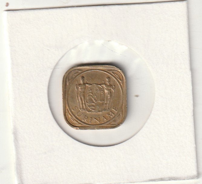 Suriname munten 5 cent 1966, Ophalen of Verzenden, Gebruikt