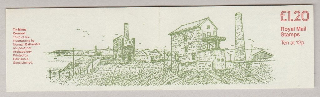 GB 1980 Booklet SG FJ2B Industrial Archeology Tin Mines **, Verzenden, Postfris