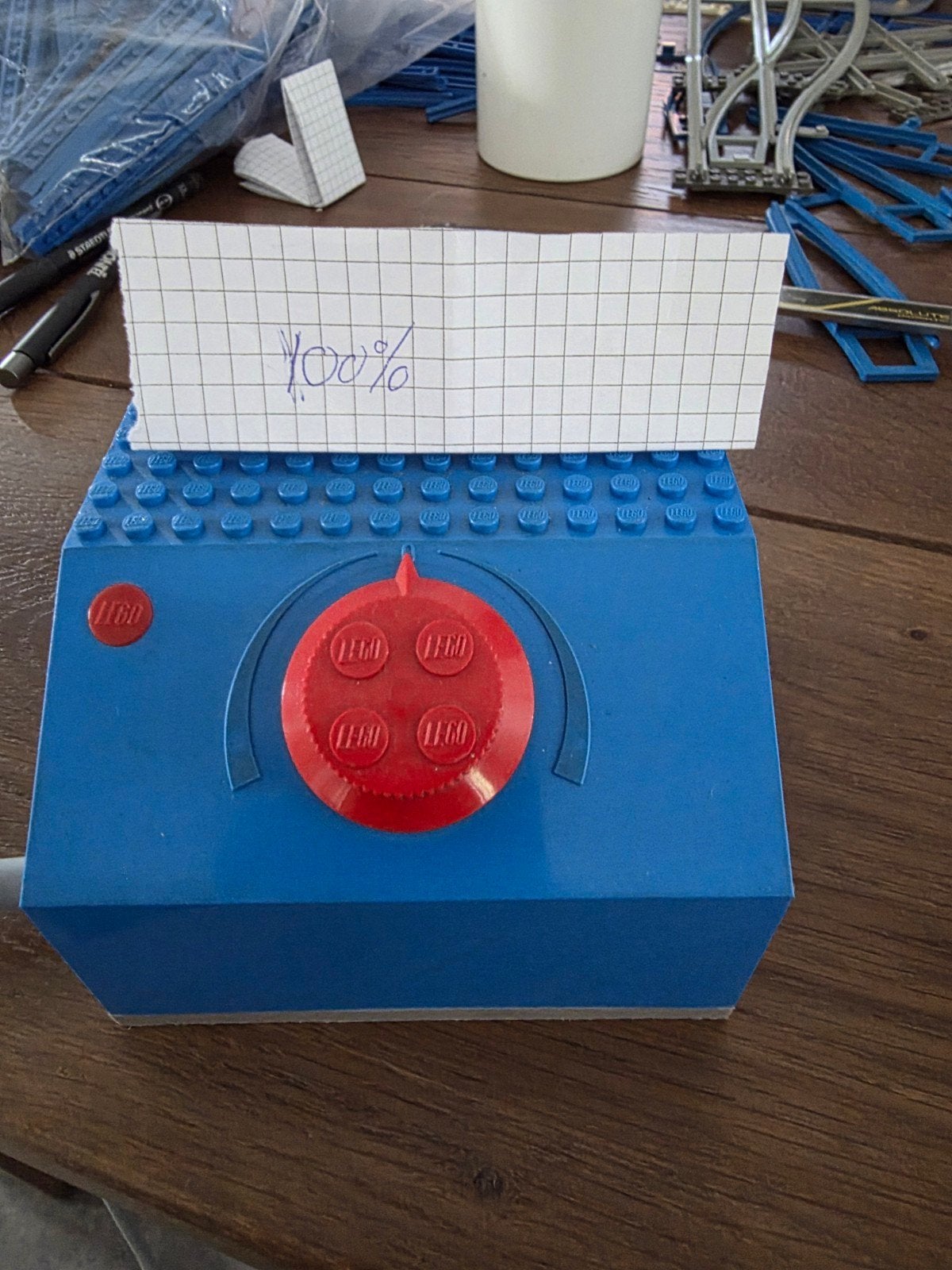 Lego 12V Trafo Blauwe Rails Treinbaan - 100% Werkend, Ophalen of Verzenden, Gebruikt, Lego