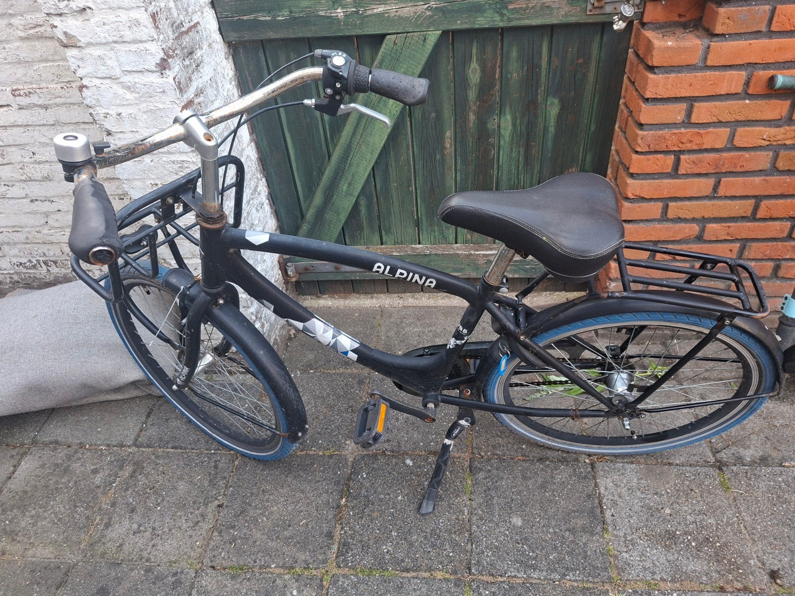 Kinder Alpina fiets met 3 versnellingen 24 inch, Ophalen, Terugtraprem, Alpina, Versnellingen