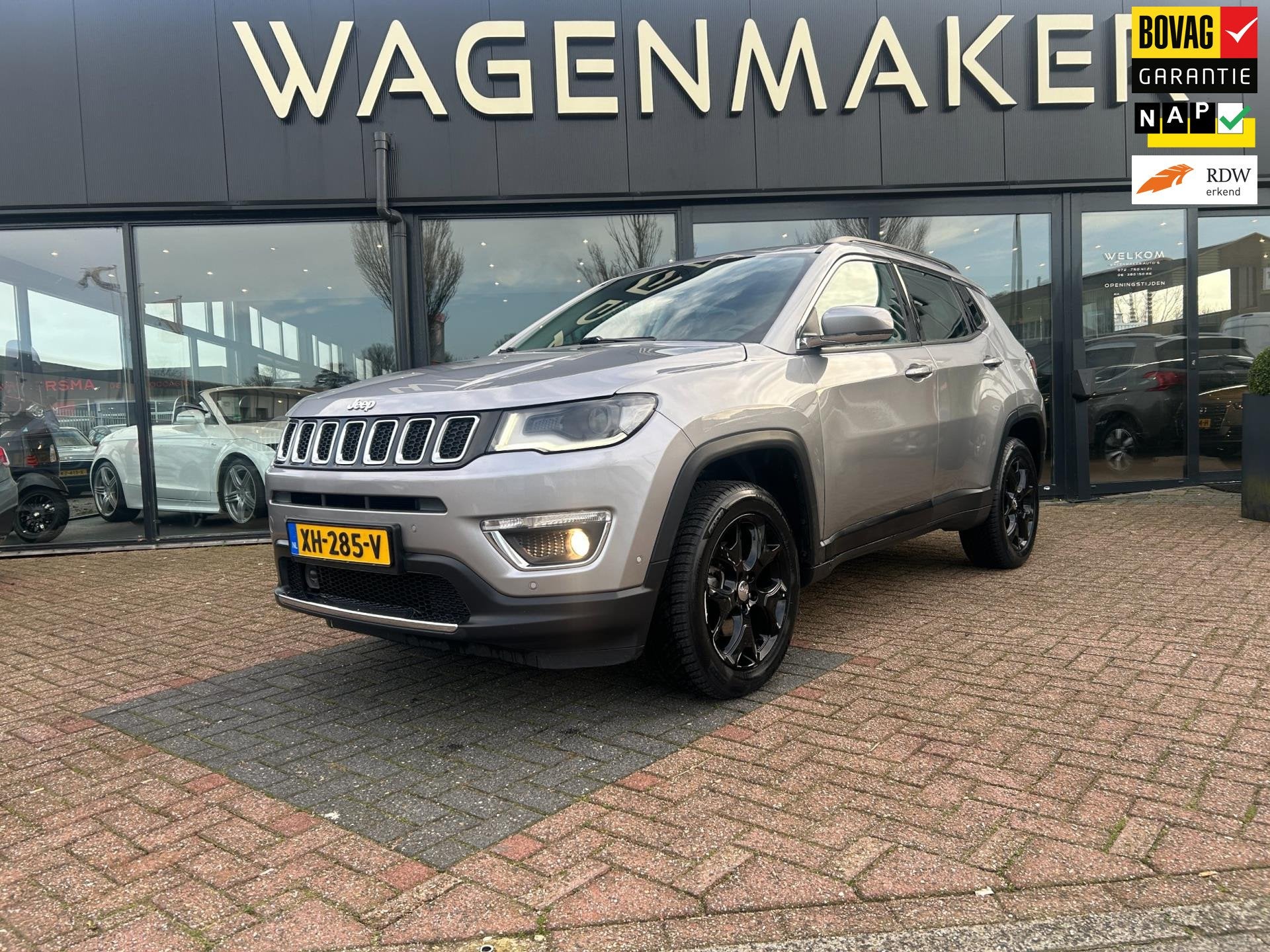 Jeep Compass 1.4 MultiAir Limited 4x4 Aut|Carplay|Leder|NAP, Auto's, Automaat, 12 maanden, 450 kg, Gebruikt