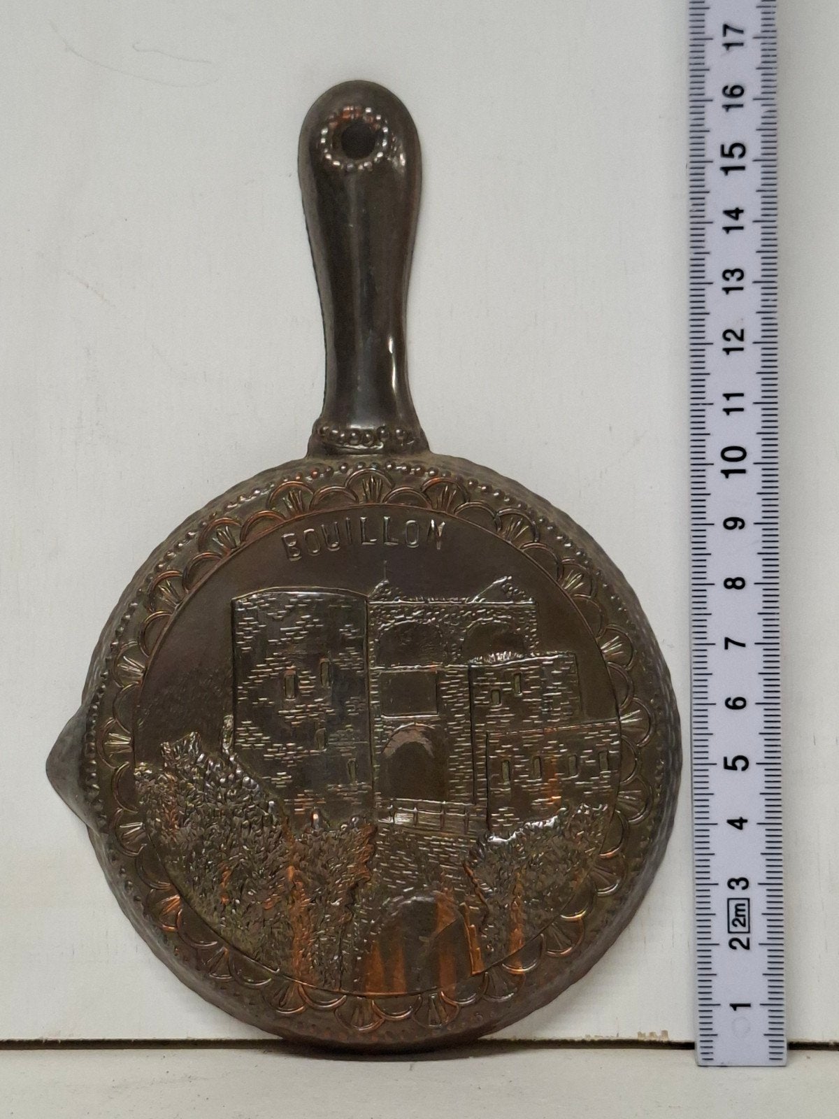 Vintage Bouillon Souvenir Spiegeltje, Antiek en Kunst, Ophalen of Verzenden