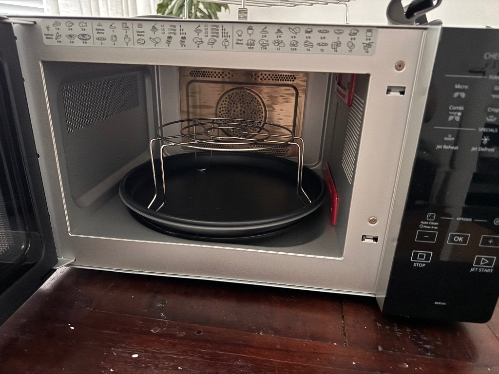 WHIRLPOOL MCP 349 SL Crisp - Combimagnetron - 900 W 25 liter, Ophalen, Overige typen, Zo goed als nieuw, Overige materialen