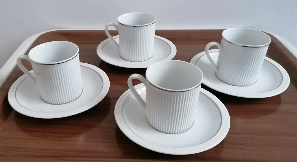 Royal Porcelain kop en schotel 4 sets, per set € 6,00, Ophalen of Verzenden