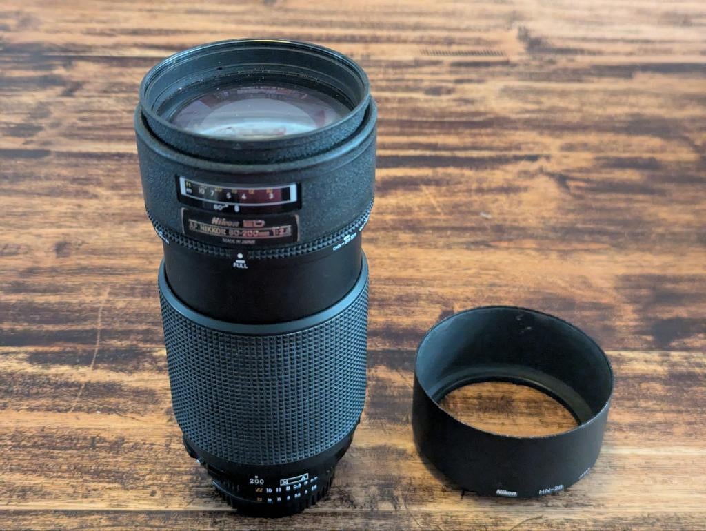 Nikon ED AF Nikkor 1:2,8 80-200mm met HN-27 zonnekap., Ophalen, Gebruikt, Telelens, Zoom