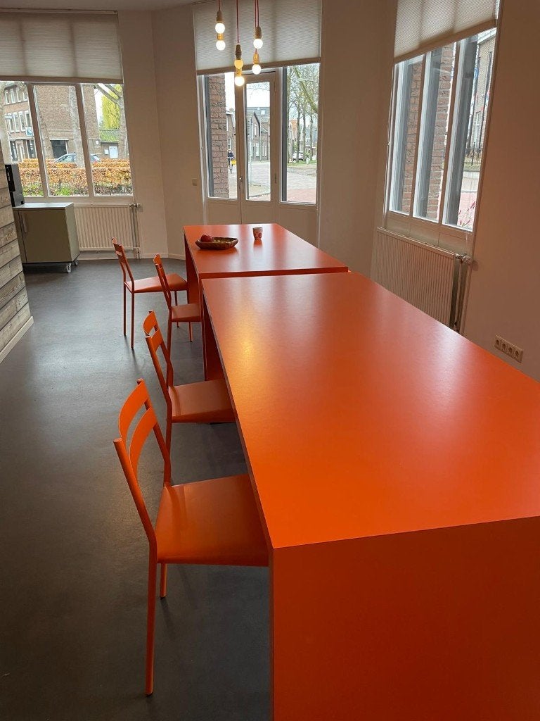 oranje stoel Fermob, Ophalen, Gebruikt, Metaal, Stapelbaar